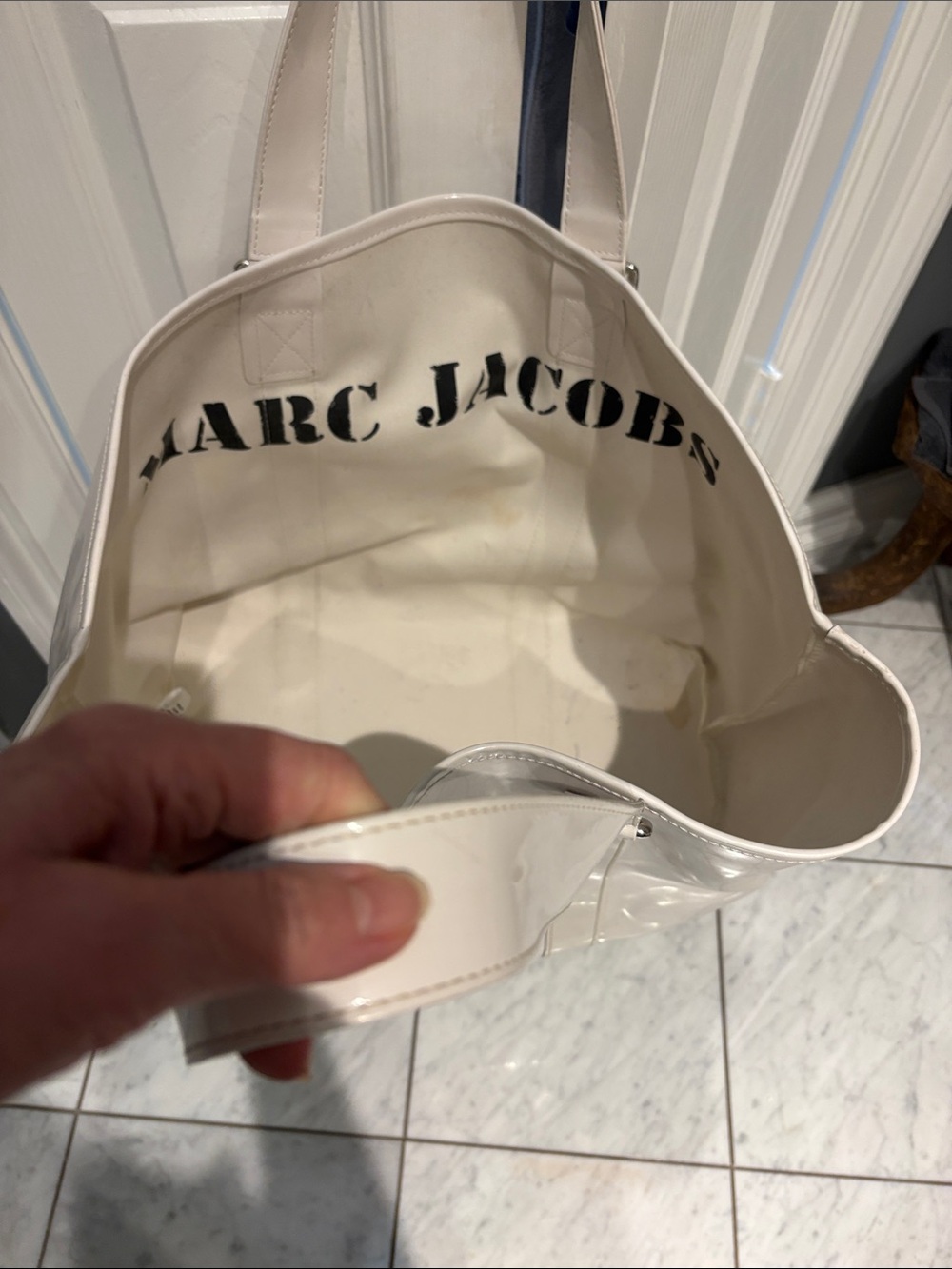 MARC JACOBS White LARGE PVCTote
